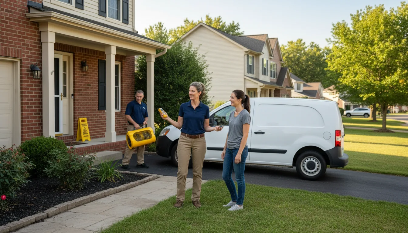 Residential water damage restoration in Hancock, MD